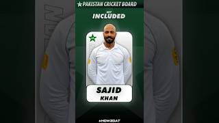 Pakistan's Squad for South Africa Tests