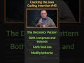 What pattern has been used to create the Java I/O API? - Cracking the Java Coding Interview