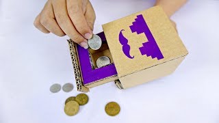 How to Make Coin Bank Box for Kids