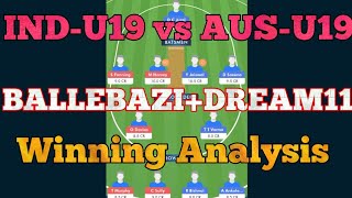Prediction Ind u19 vs Aus u19 |Dream11 Team |Aus U19 vs Ind U19 match |Effective Orediction