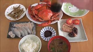 【夜ガサ】夜の海でアイナメとかカニとかタコとか掬って昼食に食ってみる