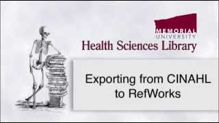 Exporting from CINAHL to RefWorks