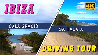 IBIZA: Cala Gracio / Sa Talaia - Driving Tour (4K 60fps)