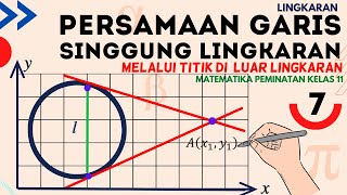 Persamaan Garis Singgung Lingkaran Melalui Titik di Luar Lingkaran : Matematika Peminatan Kelas 11