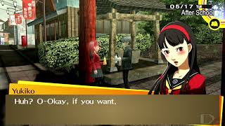 Persona 4 Golden | Asking Chie \u0026 Yukiko Straight Out [HQ]