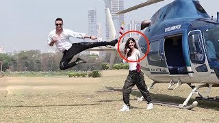 Tiger Shroff's Amazing Stunt With Disha Patani For Baaghi 2 Promotions