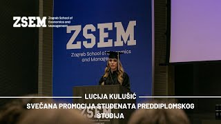 Govor Lucie Kulušić na svečanoj promociji preddiplomskog studija