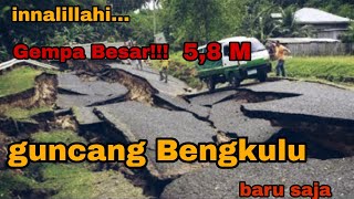 Info gempa bumi Hari Ini,,, warga PANIK!!! gempa BESAR baru saja guncang BENGKULU!!!