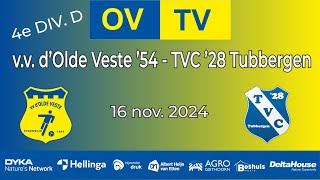 OV-TV | Samenvatting | v.v. d'Olde Veste '54 - TVC '28 | 4e Kl. D