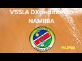 V55LA,  Namibia AFRICA, 7MHz, CW QSO by HL2WA