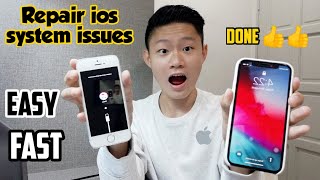 2020 How to Fix / Repair / Recover iPhone stuck on Apple logo