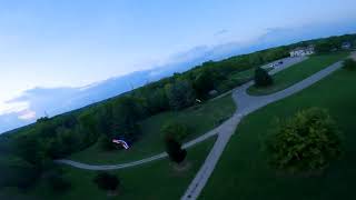 TBRC 60 Wing With LED's FPV Drone Chase