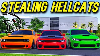 Roblox Roleplay - STEALING HELLCATS FROM A DEALERSHIP!