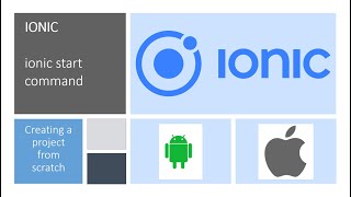 IONIC: Creating a project from scratch
