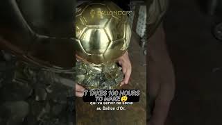 HOW MUCH IT COST TO MAKE BALLON D'OR TROPHY🏆🤯 #shorts #ytshorts #viralshorts #football #messi #cr7