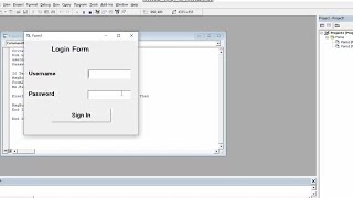 visual basic 6.0 simple project login form create
