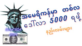 အမေရိကန်မှာ တလ ဒေါ်လာ 5000 ရဖို့ နည်းလမ်းများ#seven #usa #jobs