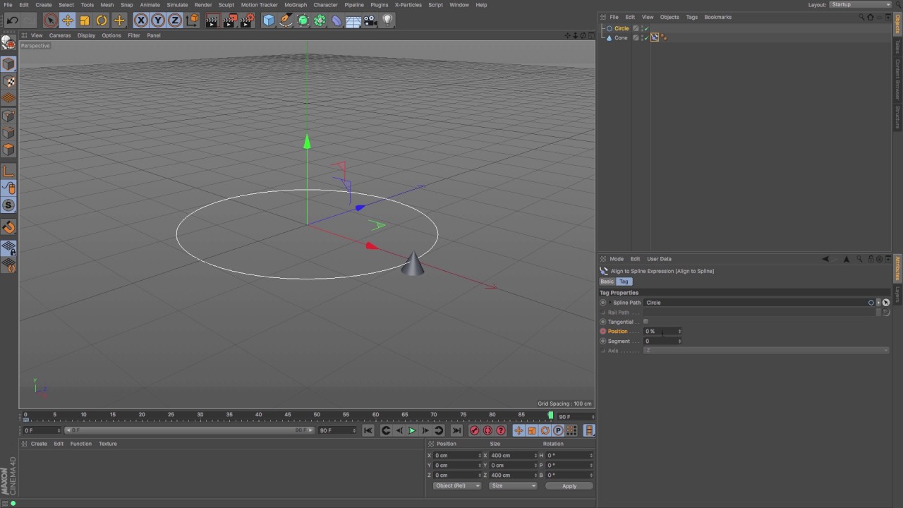 Cinema 4D Tutorial - How To Use The Align To Spline Tag - YouTube