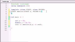 59 function Templates with Multiple Parameters