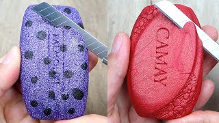 Relaxing Soap Carving ASMR. Satisfying Soap and lipstick cutting. Corte de jabón - 496