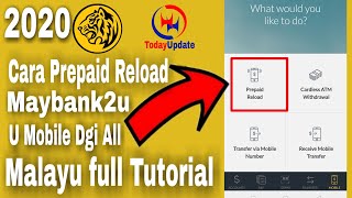 Cara Prepaid Reload Maybank2u Malayu full Tutorial 2020 Today Update