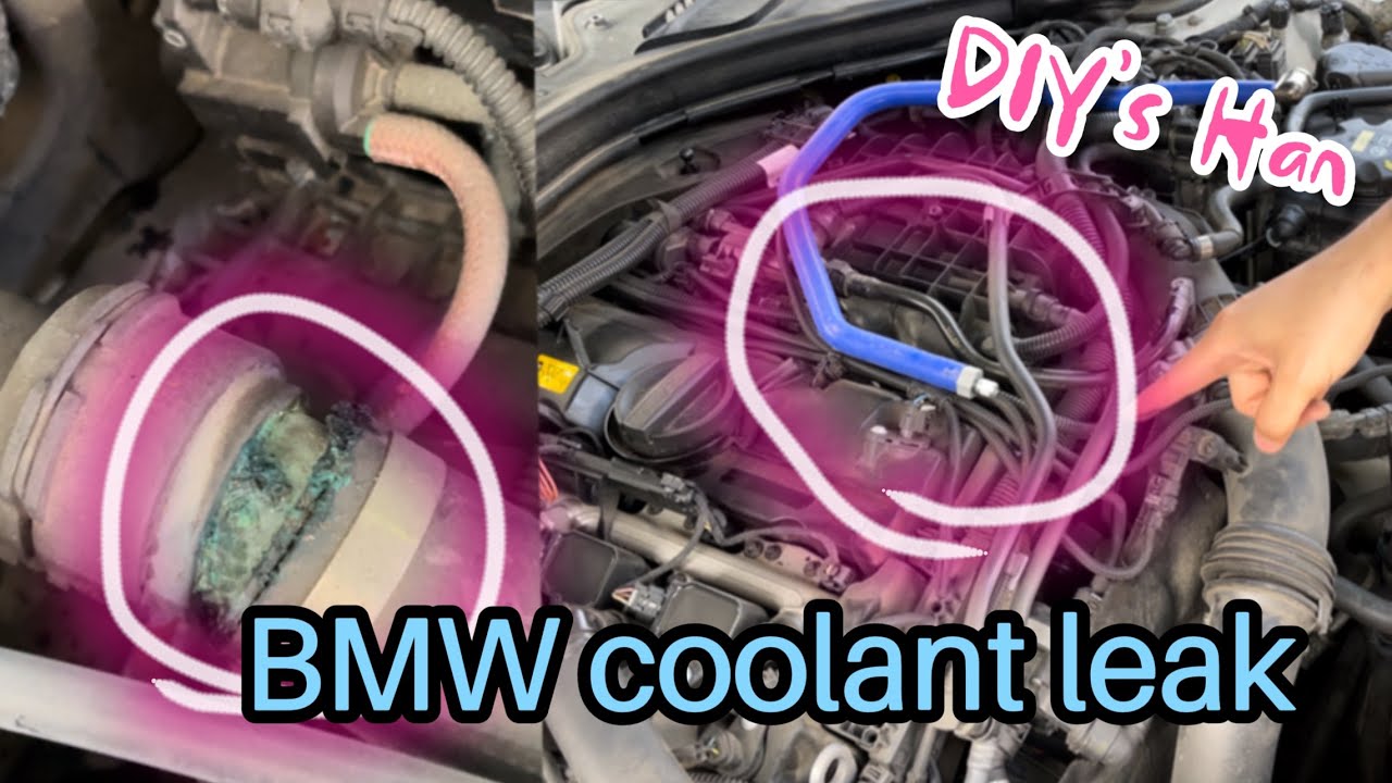 BMW B48 Engine Coolant Leak Problem By Two Reason!!! G30 G20 F30 F40 ...