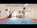 jc world taekwondo basic form 1 미국 태권도장 흰띠 품새