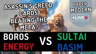 Basim will break Modern??⚪🔴Boros Energy v 🔵 ⚫🟢 Sultai Basim| Paper Modern Live S2 EP 2