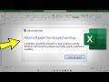 Microsoft excel has stopped working in Windows 11 /10/8/7 | How To Fix Ms Excel Has Stopped Error ✅