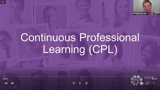 Continuous Pr​ofessional Learning (CPL) Webinar - May 2020