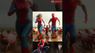 Superheroes and Family #trendingshorts #edit #marvel #avengers #spiderman #youtubeshorts #mcu #ai