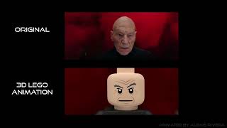 LEGO Wanda finishes off Professor X - Original vs LEGO 3D Animation - Comparison