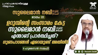 ഉറുമ്പിന്റെ സംസാരം കേട്ട സുലൈമാൻ നബി(അ) എന്താണ് പ്രാർത്ഥിച്ചത്?ഗുണപാഠങ്ങൾ ഏറെയുണ്ട് അതിൽ!!