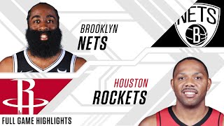 James Harden returns to Houston in Nets vs. Rockets | Full Game Highlights