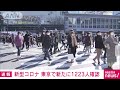 東京都の新規感染1223人　2日連続1000人上回る 2022年1月9日