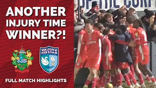 ANOTHER INJURY TIME WINNER?! Chertsey Town vs W\u0026H | Full Highlights