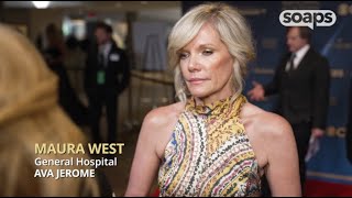 General Hospital's Maura West (Ava) on the 2024 Daytime Emmys Red Carpet