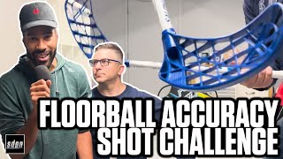 Floorball Accuracy Shot Challenge! | Steve Dangle vs Jesse Blake | Versus