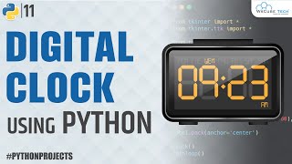 Learn to Make a Digital Clock in Python (10 Lines of Code) | Digital clock | Python Project