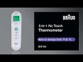 Braun No touch 3-in-1 Thermometer BNT100 - Change from Fahrenheit to Celsius