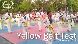 Yellow belt test taekwondo | 17 November 2019- Part 2