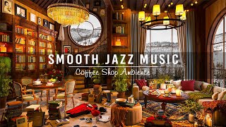 Cozy Coffee Shop Ambience & Smooth Jazz Instrumental Music ☕ Jazz Relaxing Music to Working,Studying