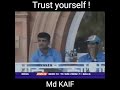 Md kaif hit a huge six under preasure in Natwest series final India Vs England. Cricket best moment