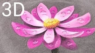 Lotus 3D FLOWER Rangoli Design / very easy  3D Rangoli 😄😄👌😊