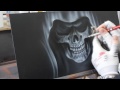 Airbrush Videoanleitung Sensenmann in Flammen - Grim Reaper in Flames Paint Howto Tutorial