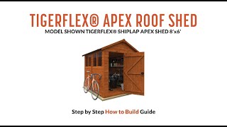 How to Build a TigerFlex® Apex Roof Shed | Tiger Sheds