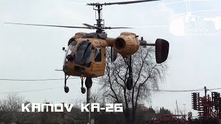 Kamov Ka-26 helicopter flight at Agárd