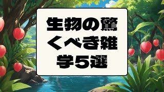 生物の驚くべき雑学5選