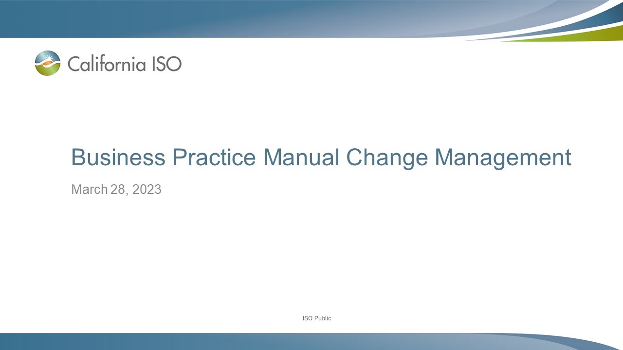 Mar 28, 2023 - Business Practice Manual Change Management - YouTube