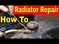 How to Solder and Repair a Leaking Radiator